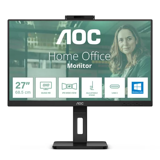 AOC Q27P3CW computer monitor 68.6 cm (27") 2560 x 1440 pixels Quad HD LED Black