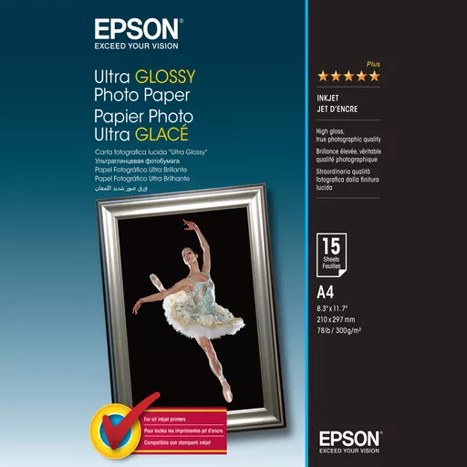 Epson Ultra Glossy Photo Paper - A4 - 15 Sheets