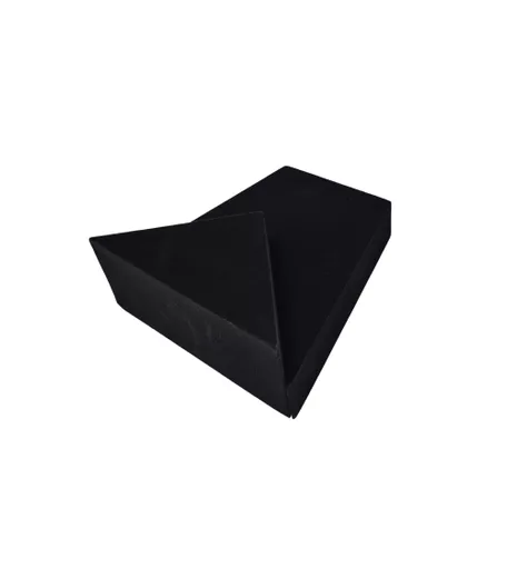 Black Flock Jewellery Display with Inset