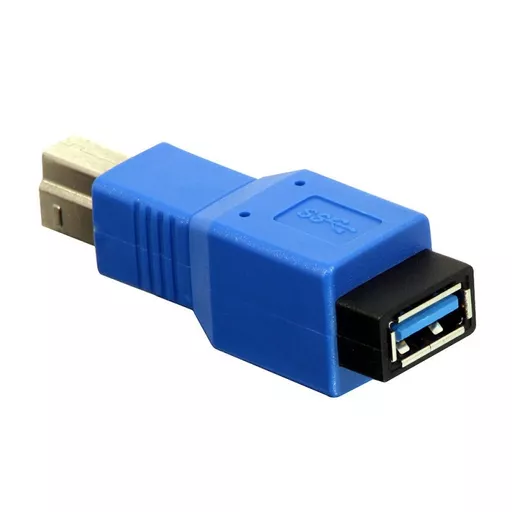 Lindy 71274 cable gender changer USB B USB A Blue