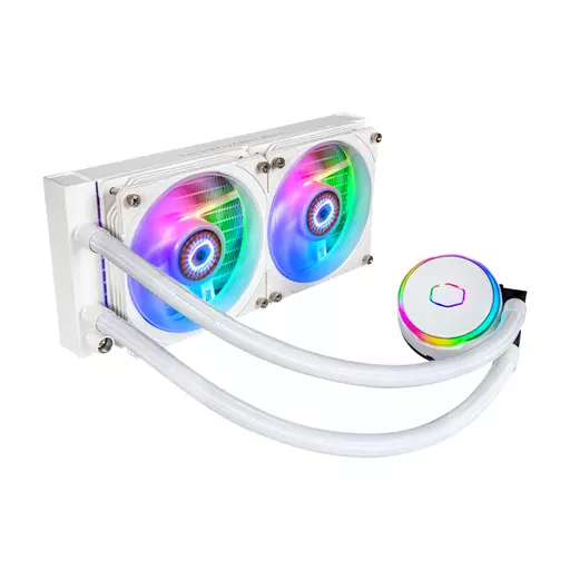 Cooler Master MasterLiquid PL240 Flux White Edition Computer case Liquid сooling kit 12 cm