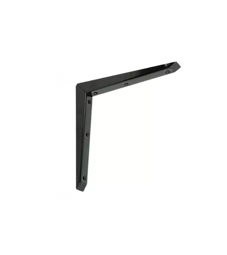 Single Black Mitred Shelf Bracket - Various Sizes Available
