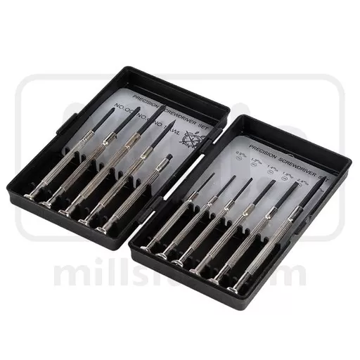 Watchmakers Slotted/Crosspoint Screwdriver Set