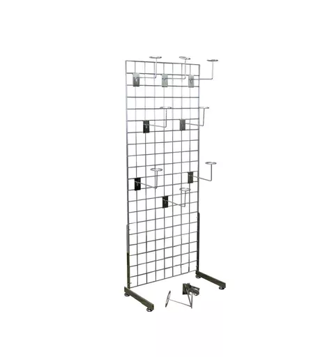 5ft Gridwall Millinery Hat 'L' Leg Display Kit
