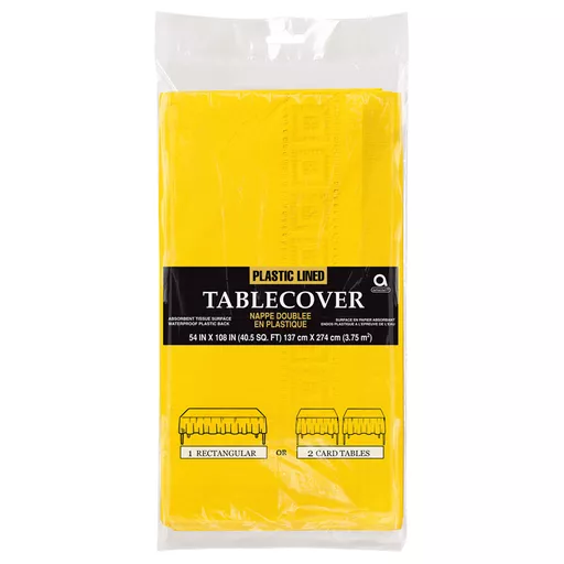 Yellow Paper Tablecover