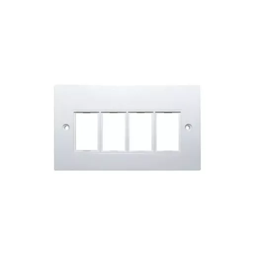 Double Gang 6C Module Faceplate (accepts 4 x LJ6C modules)