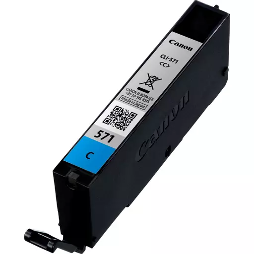 Canon 0386C001/CLI-571C Ink cartridge cyan, 311 pages ISO/IEC 24711 173 Photos 6,5ml for Canon Pixma MG 5750/7750