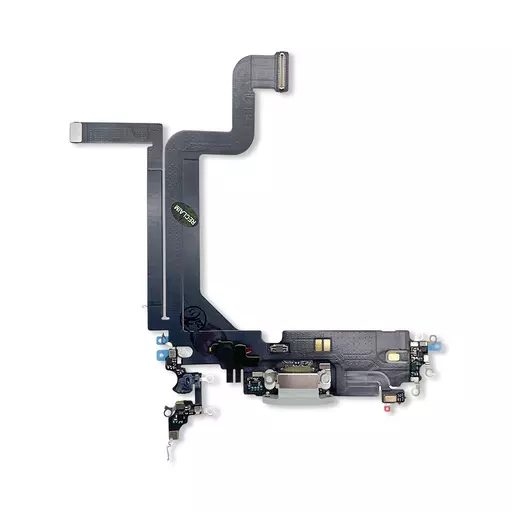 Charging Port Flex Cable (Silver) (RECLAIMED) - For iPhone 14 Pro Max