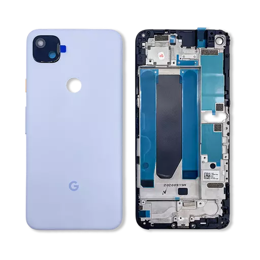 Back Housing (No Logo) (Barely Blue) (CERTIFIED) - For Google Pixel 4a