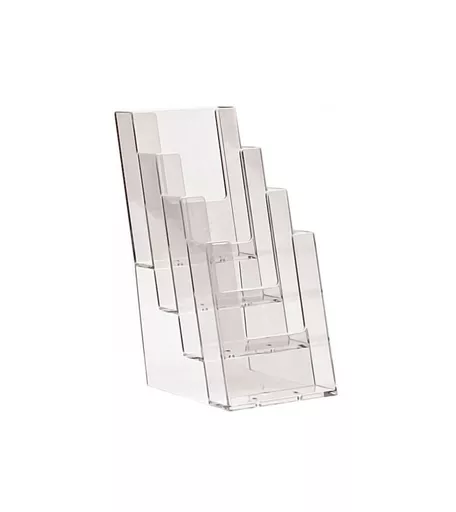 4 Tier 1/3 A4 (DL) Portrait Leaflet Holder