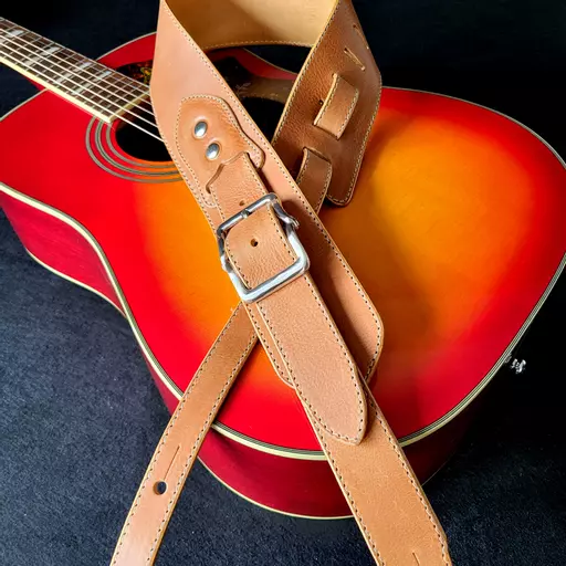 BS79 tan bright twister guitar strap Pinegrove 162457.jpg