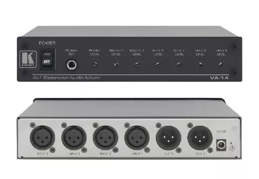Kramer Electronics VA-14 audio mixer 4 channels