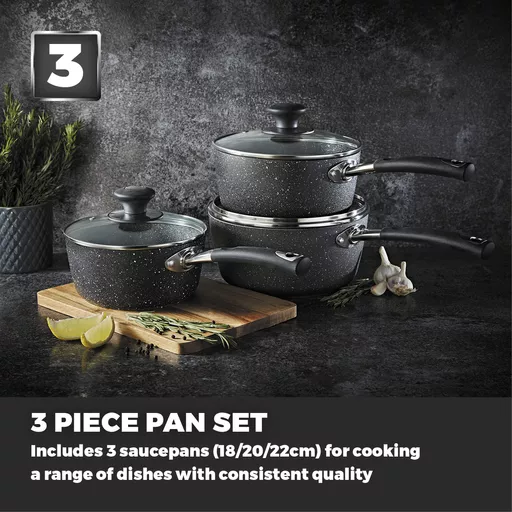 Precision 3 Piece Non-Stick Saucepan Set