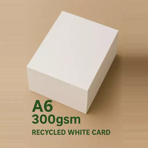 300gsm Smooth White A6 Recycled Card