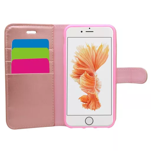 Wallet for iPhone SE/8/7/6S/6 - Rose Gold