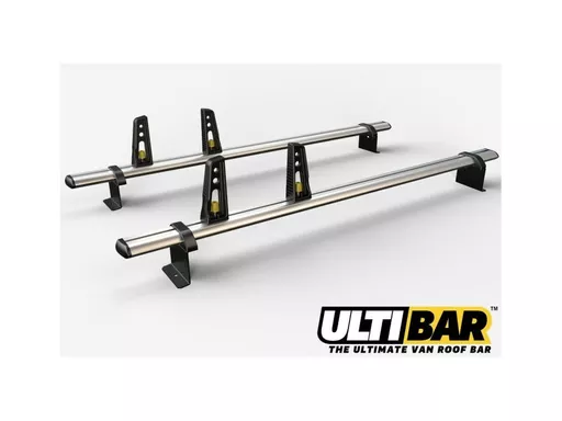 Volkswagen Caddy 2020-Onwards L1,L2, H1 - ULTI Bar+ (Aluminium) - 2 Roof Bars