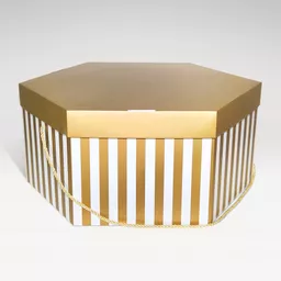 5301090-Gold-and-white-corrugated-cardboard-hat-box-with-matt-lamination (2).jpg