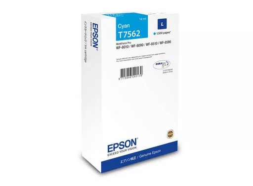 Epson C13T75624N/T7562 Ink cartridge cyan, 1.5K pages 14ml for Epson WF 6530/8090/8510