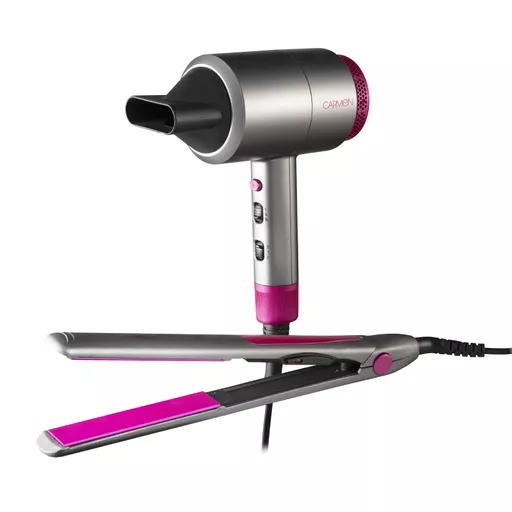 Neon Hair Dryer Straightener Gift Set Haircare Carmen Products