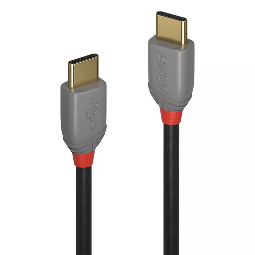 Lindy 0.5m USB 2.0 Type C to C Cable, Anthra Line