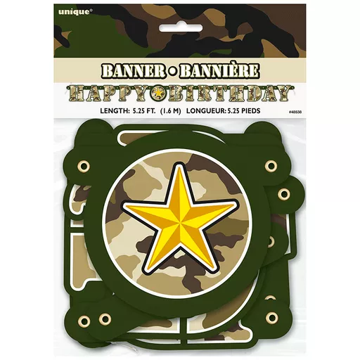 Camouflage Letter Banner
