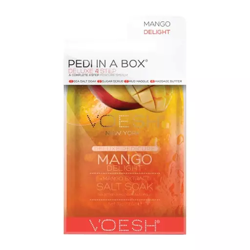 Voesh Pedi In A Box Deluxe 4 Step Mango Delight