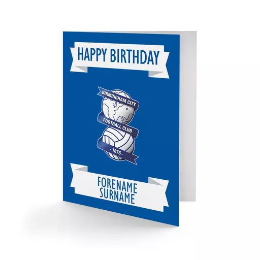 Birmingham City FC Crest Birthday Card