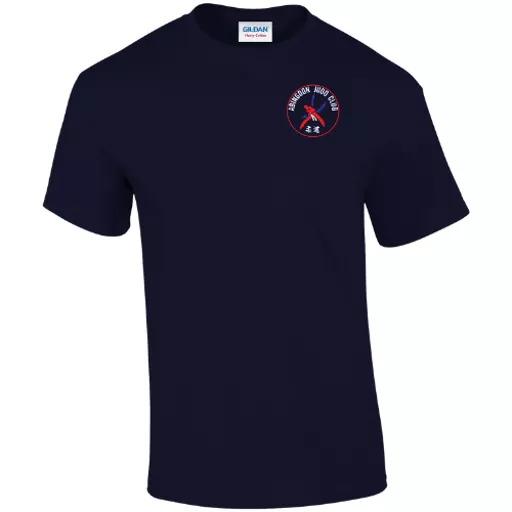 AbingdonJudoClub_GildanCottonTee_Navy_Front.png