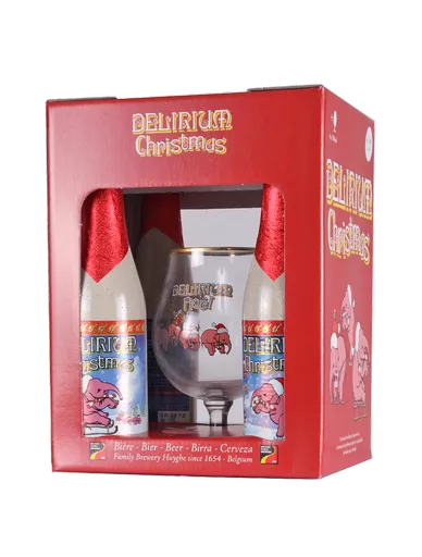 Delirium Noel Gift Pack 4x33cl + 1 Glass