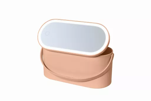 LED Mirror Cosmetic Storage