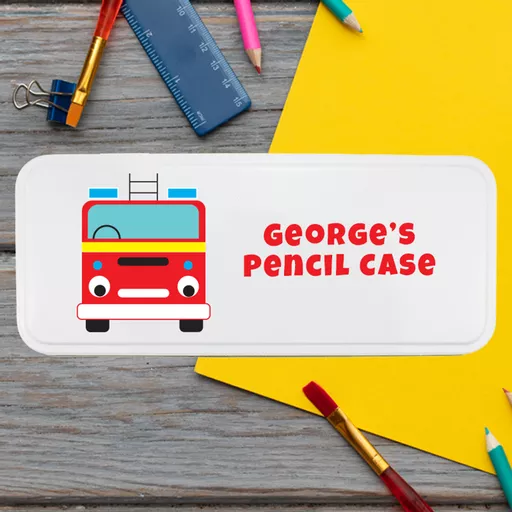 Fire Engine Pencil Tin