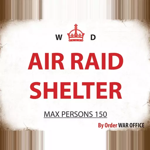 Air Raid Shelter Metal Sign