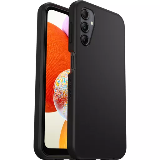 OtterBox React Case for Galaxy A14, Shockproof, Drop proof, Ultra-Slim, Protective Thin Case, Tested to Military Standard, Antimicrobial Protection, Black, No Retail Packaging