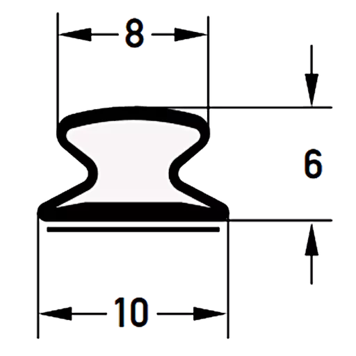 DEVENTER Self Adhesive Renovation Draught Strip S 9414 K