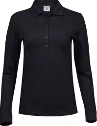 Ladies' Luxury Stretch Long Sleeve Polo