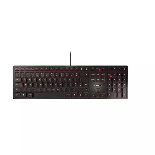CHERRY KC 6000 SLIM Corded Keyboard, Black, USB (QWERTY - UK)