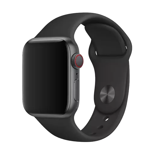 Devia - Silicone Strap for Apple Watch (38mm/40mm/41mm) - Black