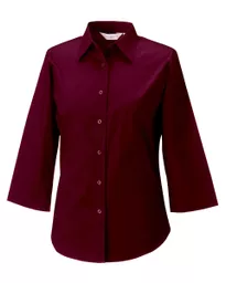 Ladies' 3/4 Sleeve Easy Care Fitted Shirt