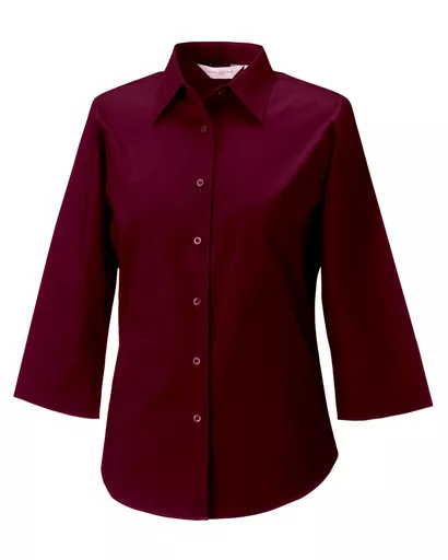 Ladies' 3/4 Sleeve Easy Care Fitted Shirt