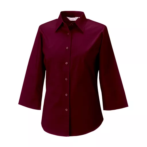 Ladies' 3/4 Sleeve Easy Care Fitted Shirt