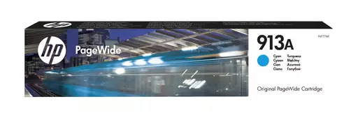 HP F6T77AE/913A Ink cartridge cyan, 3K pages ISO/IEC 24711 37ml for HP PageWide P 55250/Pro 352/Pro 452/Pro 477