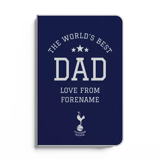 Tottenham Hotspur World's Best Dad A5 White Lined Notebook