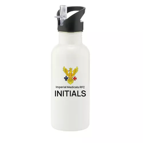 Imperial Medicals RFC Steel Water Bottle with Straw