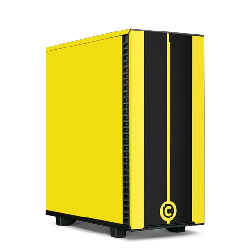 Legends Classic AMD Ryzen 7 RTX 4080 Super Apex Sim Racing PC - Yellow and Black