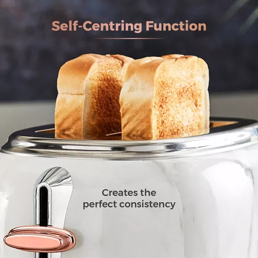 Bottega Marble 2 Slice Stainless Steel Toaster