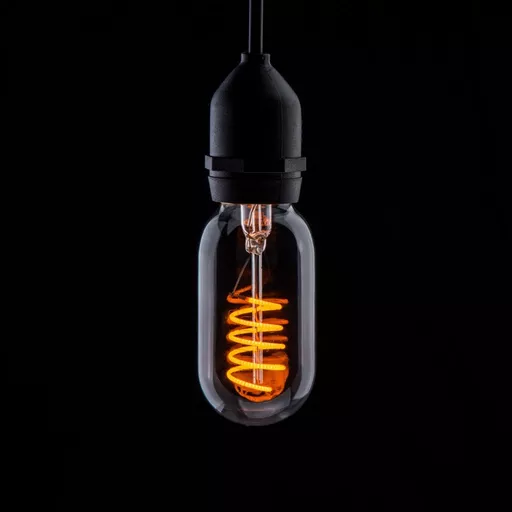 Prolite 4W LED T45 Funky Spiral Lamp ES Yellow