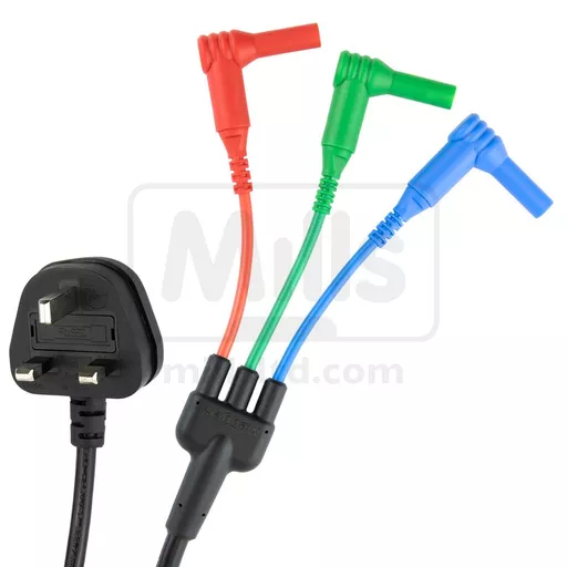 Megger SIA10 Socket Interface Adaptor UK to 3 Leads x 4mm