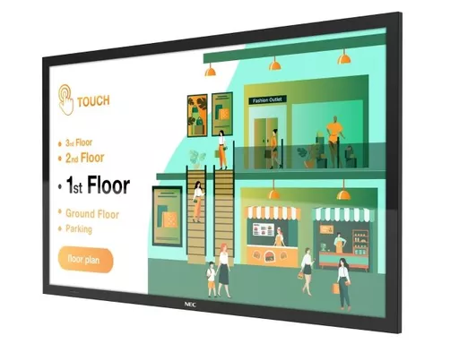 NEC MultiSync M431 Digital signage flat panel 109.2 cm (43") LCD 500 cd/m² 4K Ultra HD Black Touchscreen