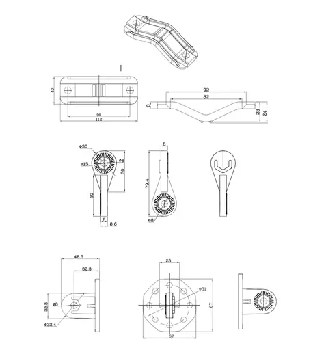 SilverNet TILT AND SWIVEL 3 AXIS MOUNTING BRACKET