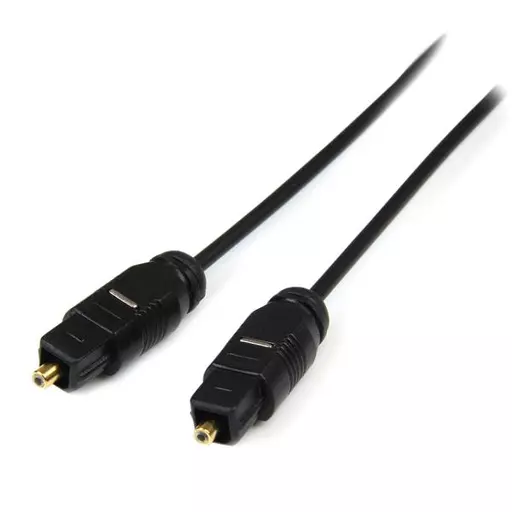 StarTech.com 15 ft Thin Toslink Digital Optical SPDIF Audio Cable